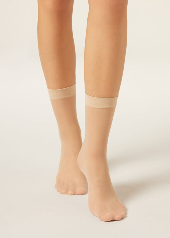 20-Den-Transparente Socken