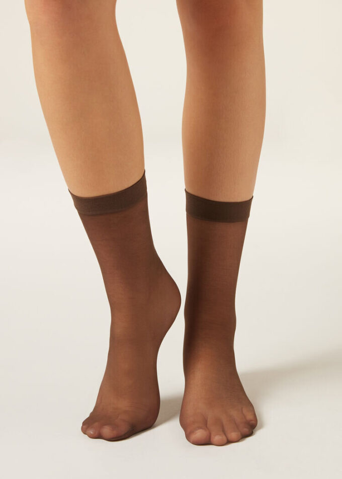 20-Den-Transparente Socken