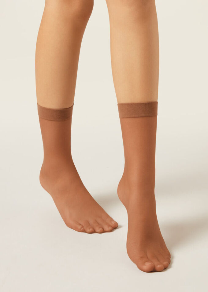 20-Den-Transparente Socken