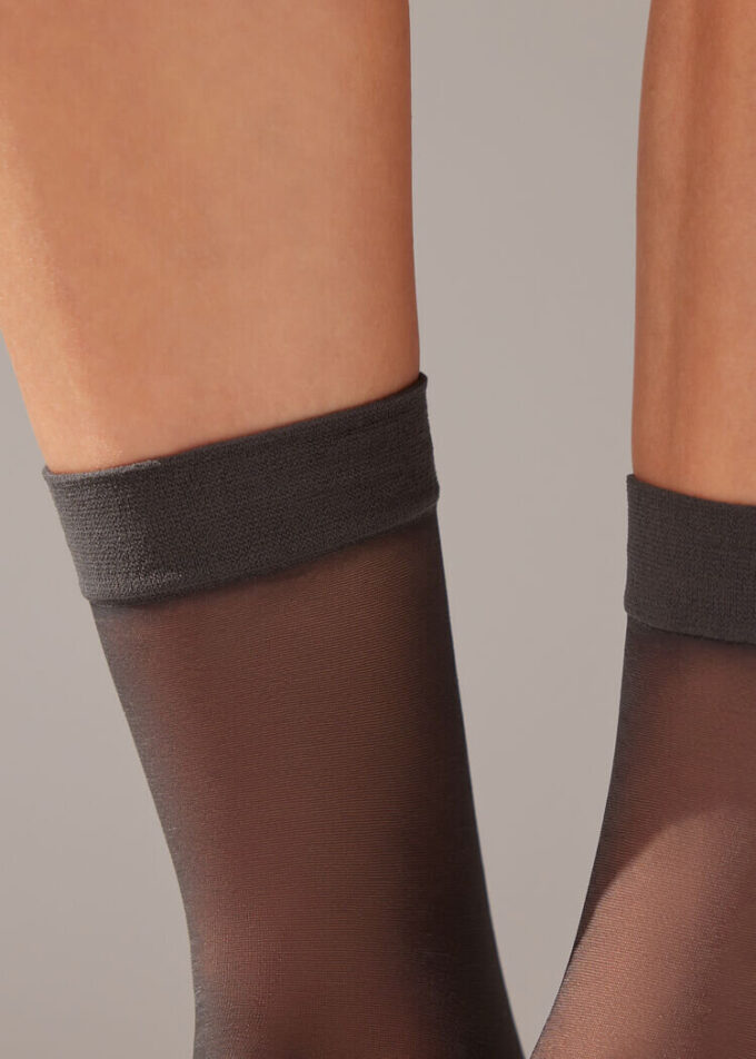 20-Den-Transparente Socken