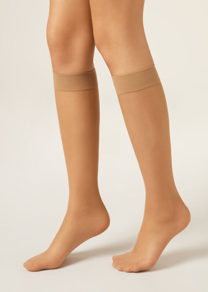 20 Denier Comfort Cuff Kniestrümpfe