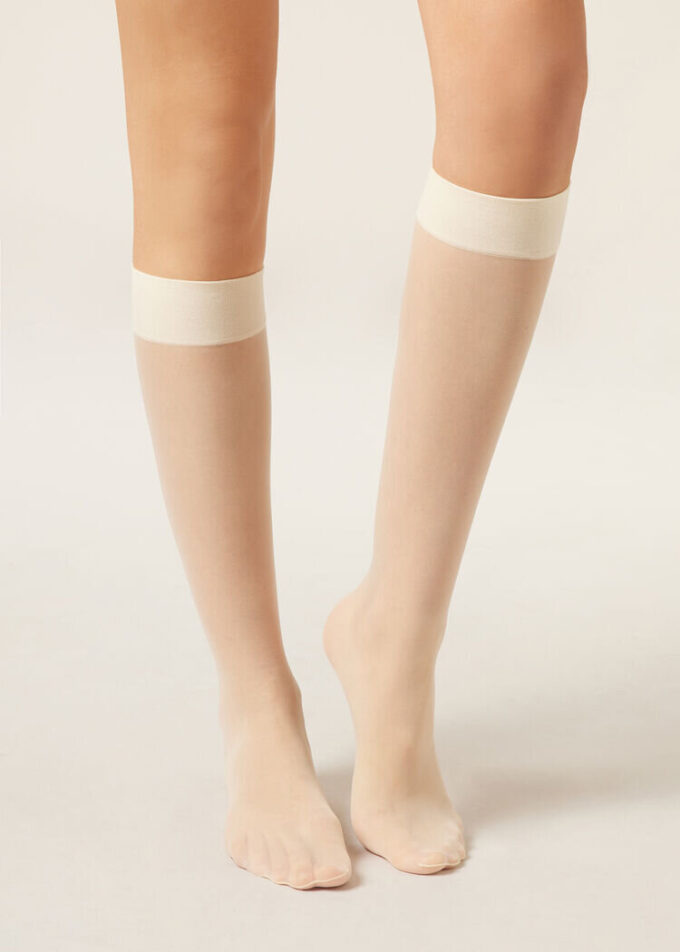 20 Denier Comfort Cuff Kniestrümpfe