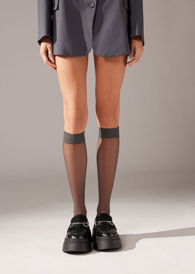 20 Denier Comfort Cuff Kniestrümpfe