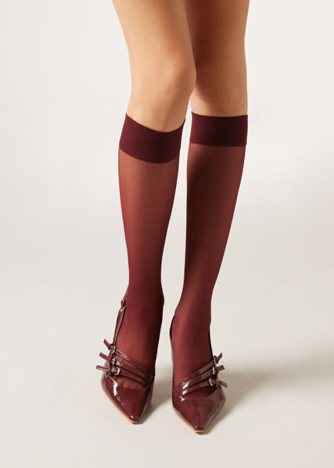 20 Denier Comfort Cuff Kniestrümpfe
