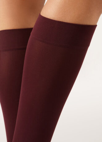 60-Den-Microfiber-Kniestrümpfe