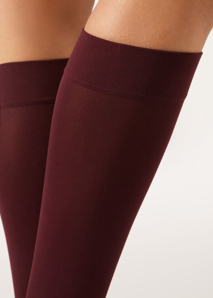 60-Den-Microfiber-Kniestrümpfe