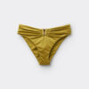 Badehose mit hoher Taille aus glänzendem Satin