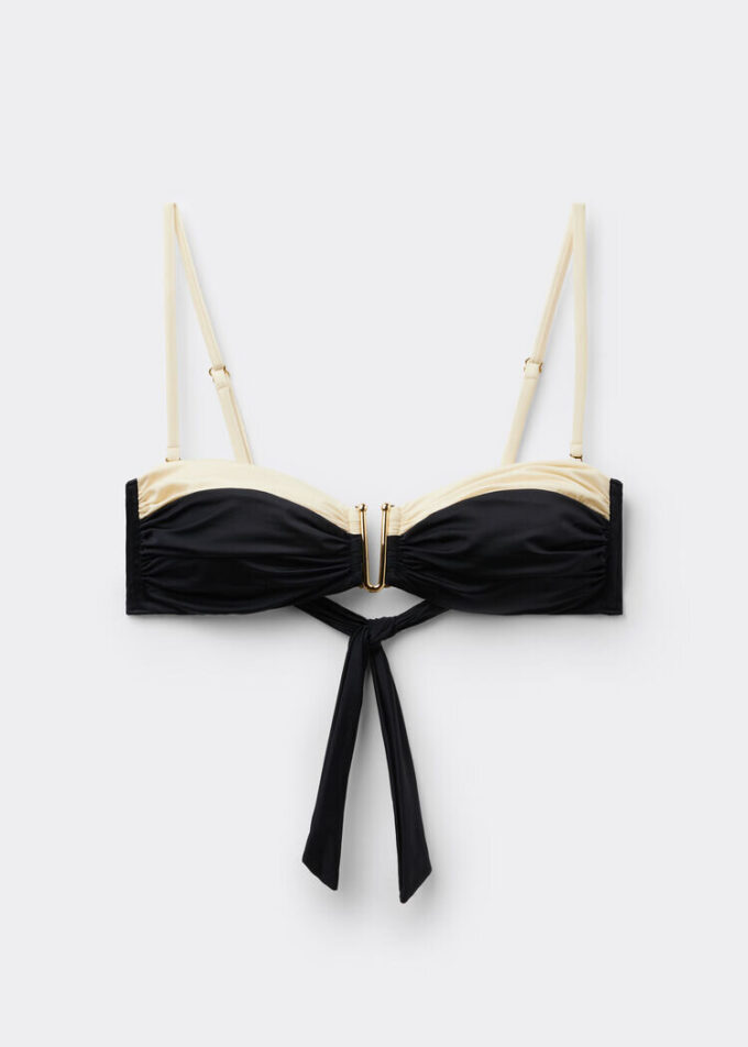 Bandeau-Bikini-Oberteil „Elegant Bicolor“