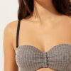 Bandeau-Bikini-Oberteil Golden Stripes