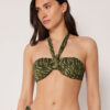 Bandeau-Bikini-Oberteil „Natural Tie-Dye“