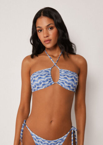 Bandeau-Bikini-Oberteil „Water Reflection“