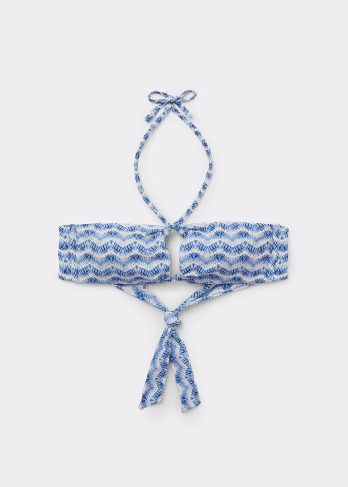 Bandeau-Bikini-Oberteil „Water Reflection“