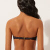 Bandeau-Bikinioberteil Dark Animalier