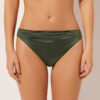Bikini-Höschen aus glänzendem Satin