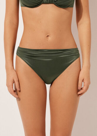 Bikini-Höschen aus glänzendem Satin