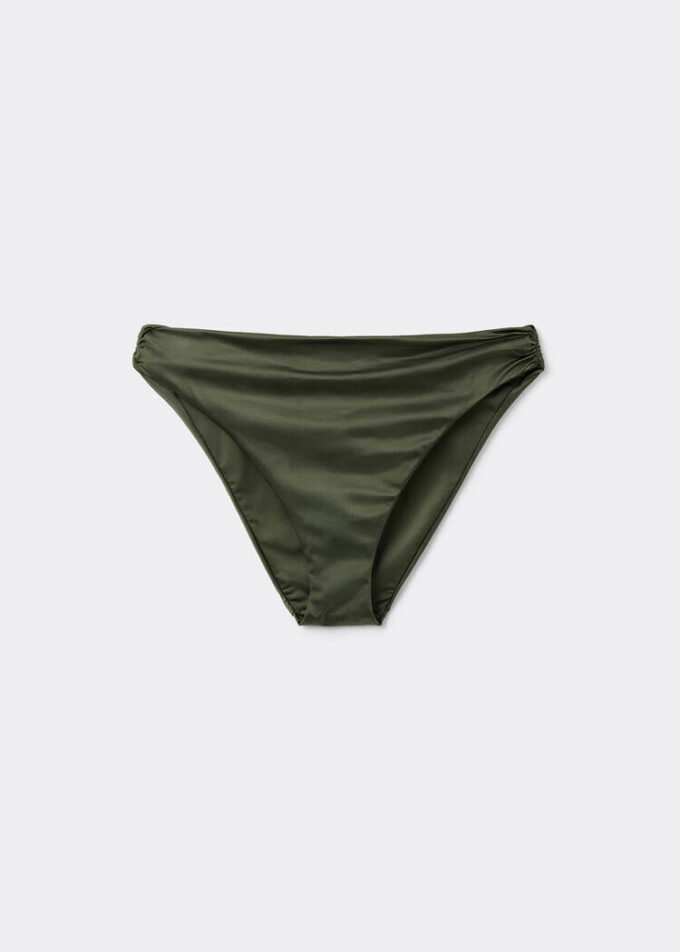 Bikini-Höschen aus glänzendem Satin