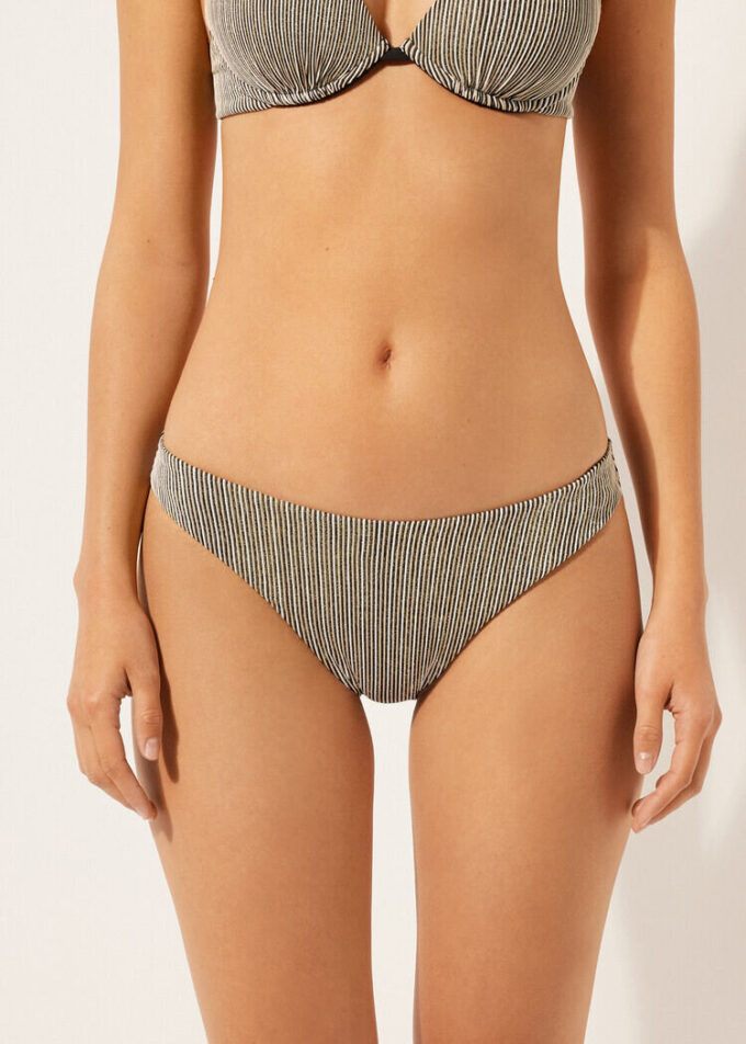 Bikini-Höschen „Golden Stripes“