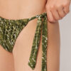 Bikini-Höschen mit Bindebändern in natürlichem Tie-Dye-Look