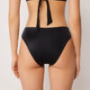 Bikini-Höschen mit hoher Taille, elegant, zweifarbig