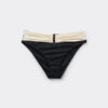 Bikini-Höschen mit hoher Taille, elegant, zweifarbig