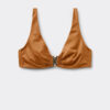Bikini-Oberteil im Tank-Stil aus glänzendem Satin