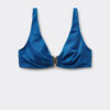 Bikini-Oberteil im Tank-Stil aus glänzendem Satin