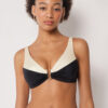 Bikini-Oberteil im Tank-Stil, elegant, zweifarbig