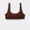 Bikini-Oberteil im Tank-Stil mit Crinkle-Wellen