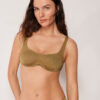 Bikini-Oberteil im Tank-Stil mit raffiniertem Glanz