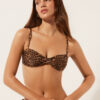 Bikini-Tanktop mit Wildtier-Print