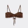 Bikini-Tanktop mit Wildtier-Print