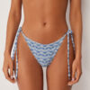 Bikinihose mit seitlicher Schnürung „Water Reflection“