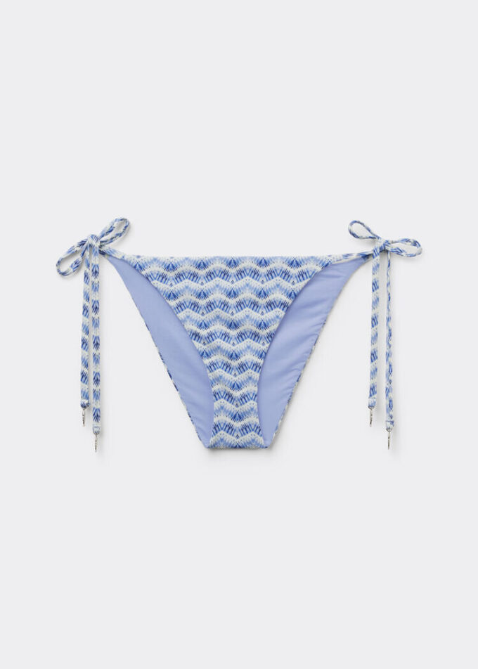 Bikinihose mit seitlicher Schnürung „Water Reflection“