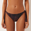 Bikinihosen Dunkles Animal-Print