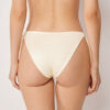 Bikinihosen mit seitlicher Schnürung aus glänzendem Satin