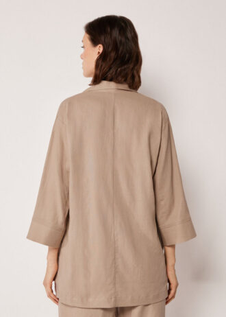 Blazer in lockerer Passform aus Leinen