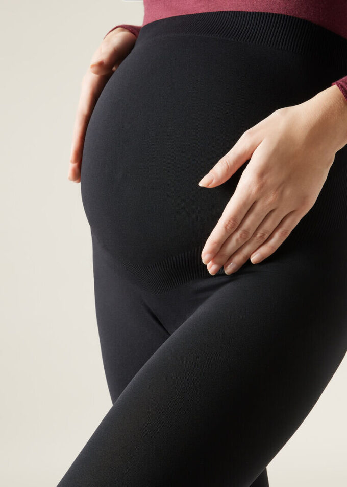 Blickdichte, fußlose Maternity-Strumpfhose