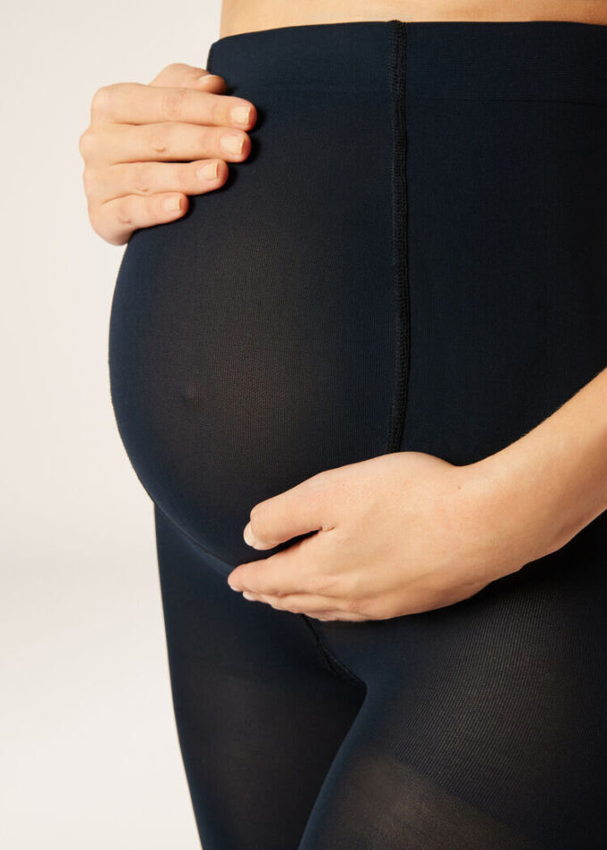 Blickdichte, matte Maternity-Strumpfhose, 60 Denier