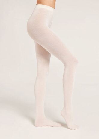 Blickdichte, matte Strumpfhose aus Kaschmir und Modal