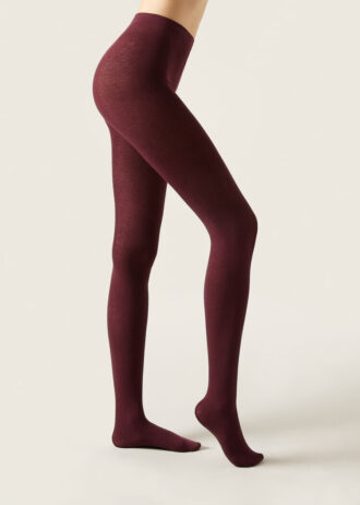 Blickdichte, matte Strumpfhose aus Kaschmir und Modal