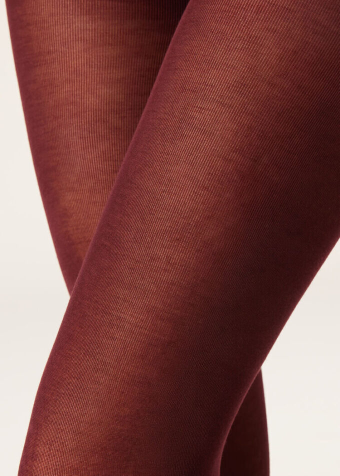 Blickdichte, matte, ultraleichte Strumpfhose mit Kaschmir