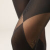 Blickdichte Strumpfhose mit transparenten Einsätzen