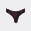 Brazilian-Bikinihose in dunklem Animal-Print