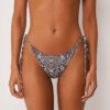 Brazilian-Bikinihose mit Bindebändern Classic Snake