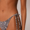 Brazilian-Bikinihose mit Bindebändern Classic Snake