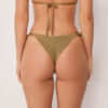 Brazilian-Bikinihose mit Schnürung und raffiniertem Glanz