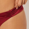 Brazilian-Bikinihosen aus glänzendem Satin