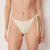 Brazilian-Bikinihosen mit Pailletten-Netz