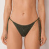Brazilian-Bikinihosen mit Pailletten-Netz
