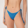 Brazilian-Bikinihosen mit seitlicher Schnürung in Sea Corals